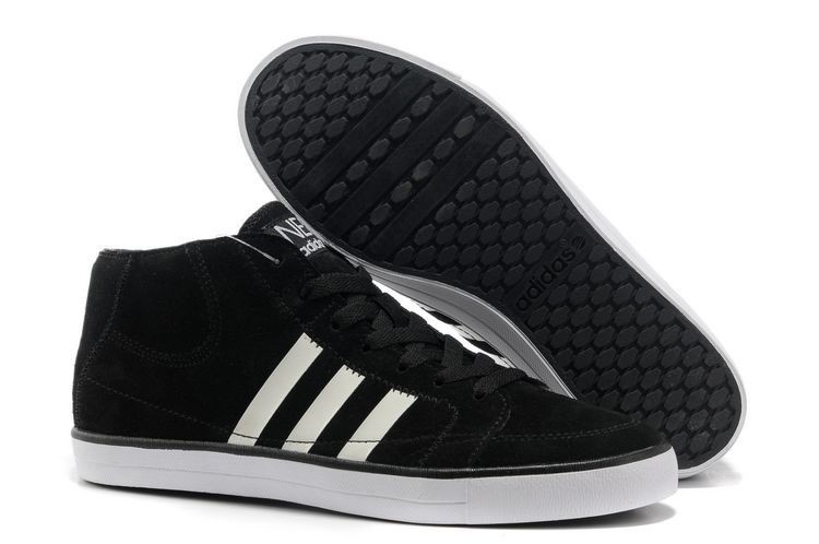Mens Adidas 2013 Style NEO High top sneakers Black/White